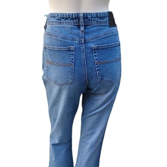 619132....Express Jeans Bootcut Size 7/8, 29"W, 30" Inseam 10"Rise - Picture 5 of 6